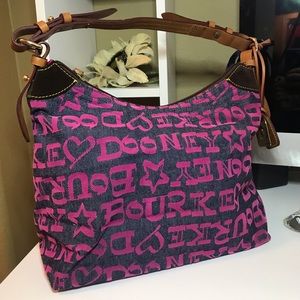 Trendy Denim and Caliente Pink Dooney & Bourke Bag